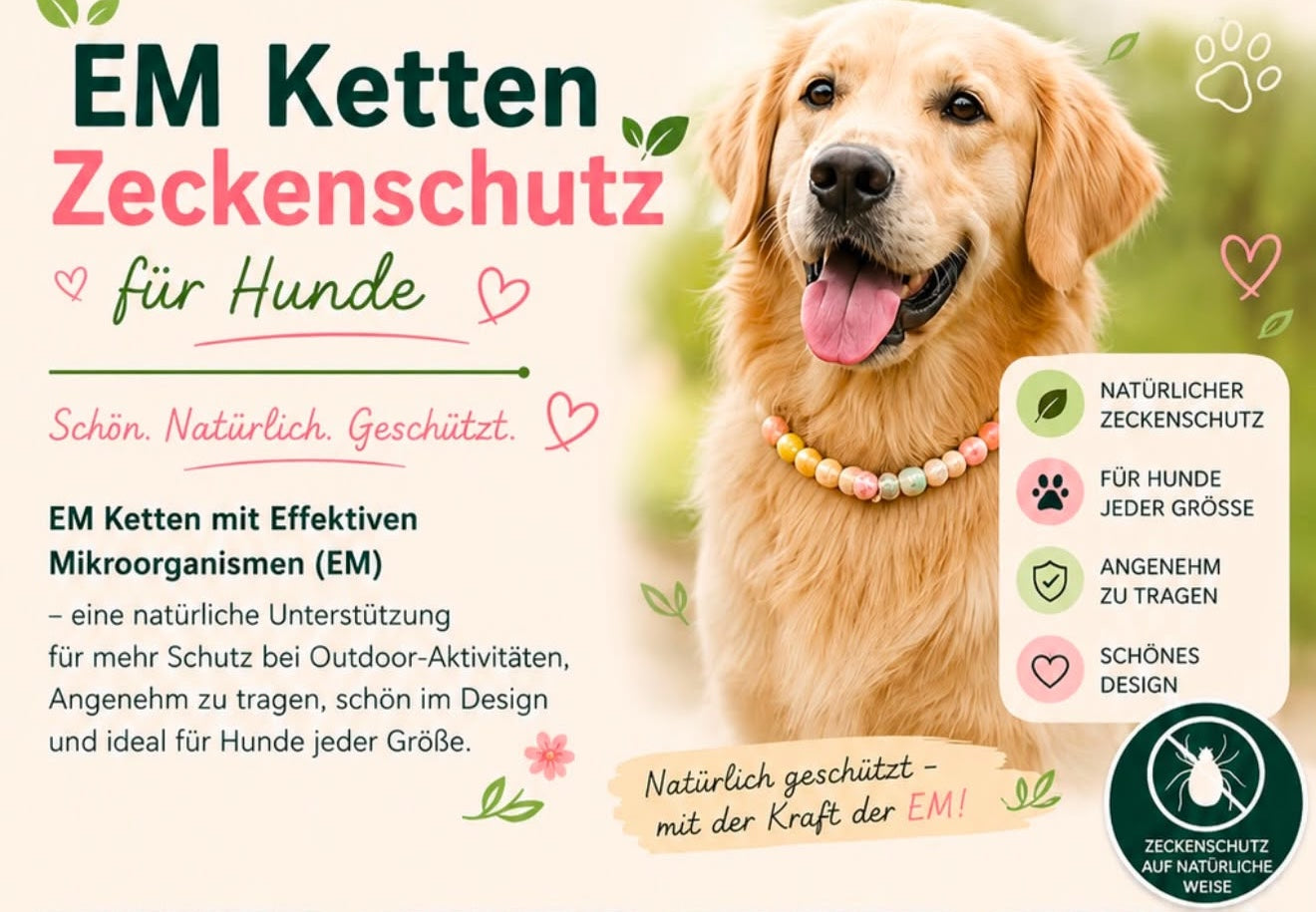 EM Ketten - Zeckenschutz für Hunde